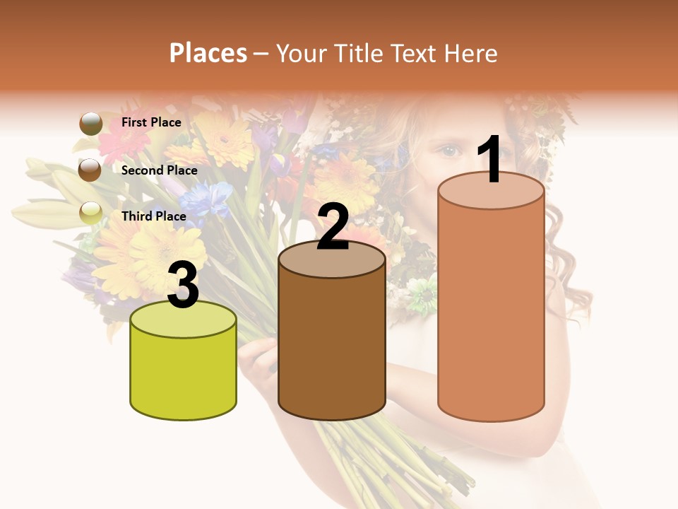 On White Gift Box Face PowerPoint Template