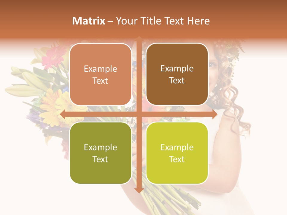 On White Gift Box Face PowerPoint Template