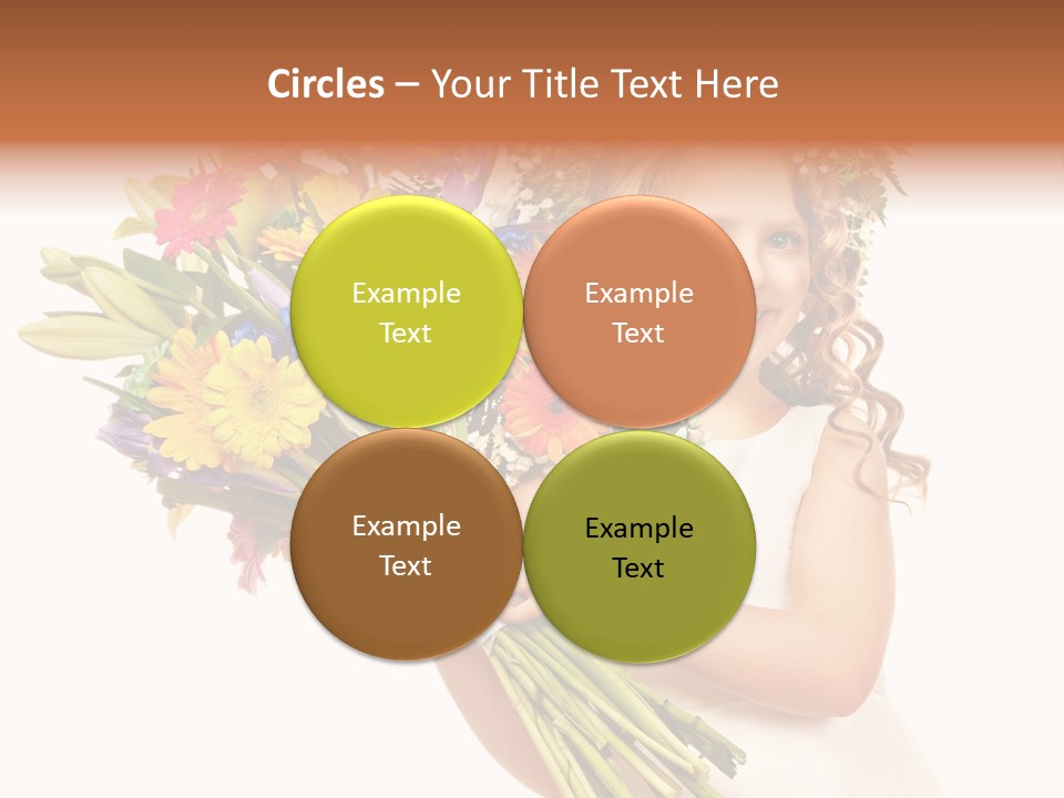 On White Gift Box Face PowerPoint Template