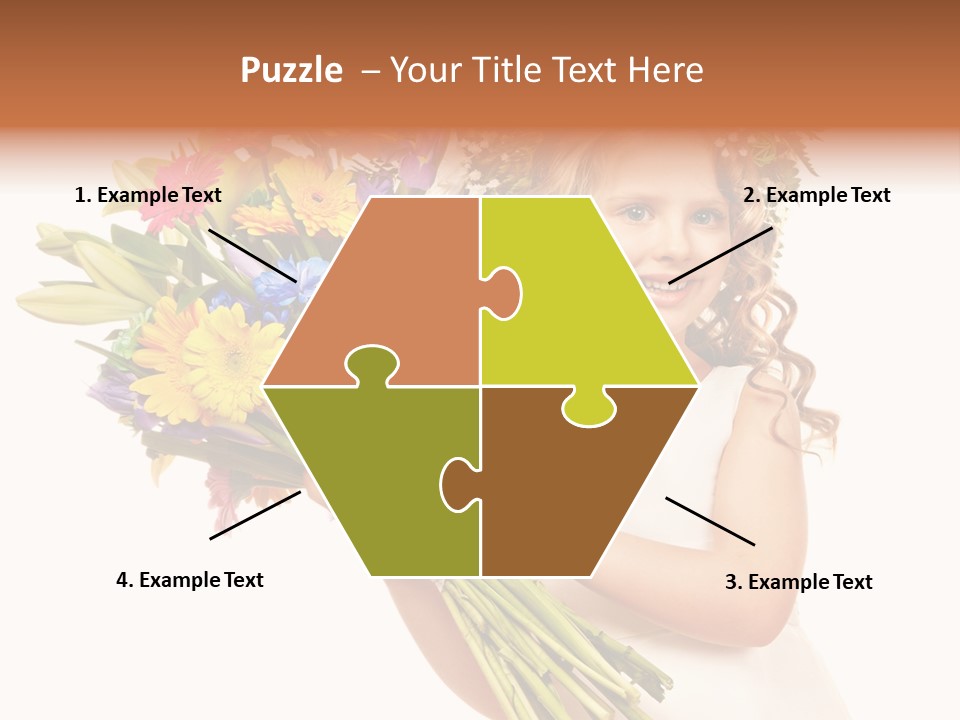 On White Gift Box Face PowerPoint Template