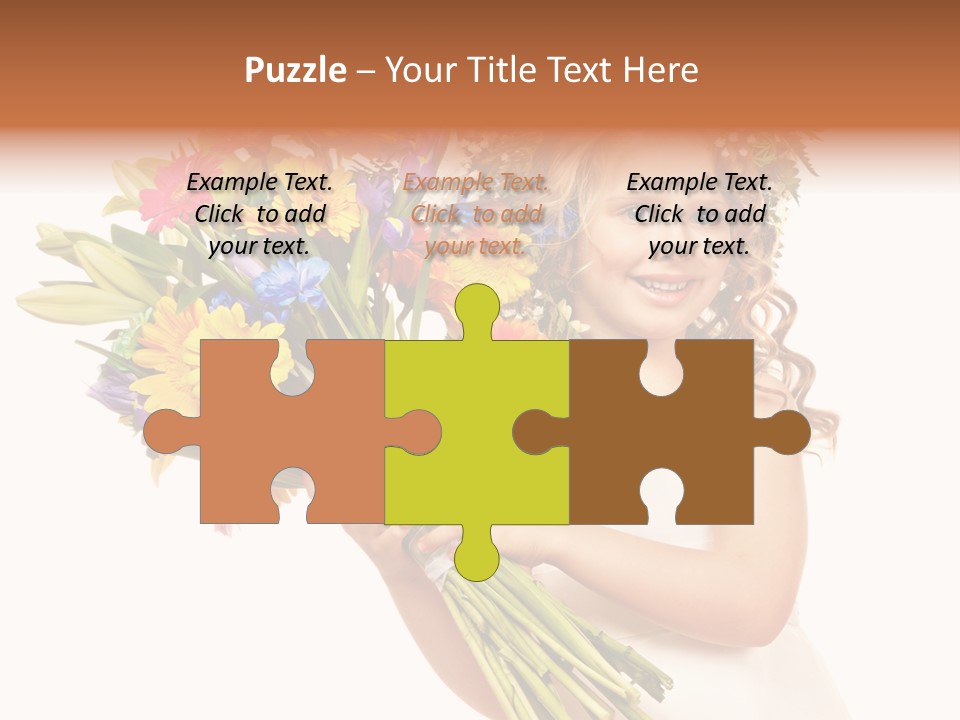 On White Gift Box Face PowerPoint Template