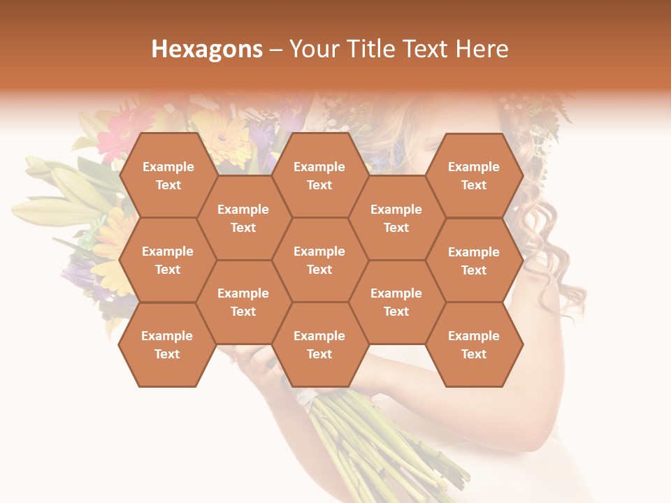 On White Gift Box Face PowerPoint Template