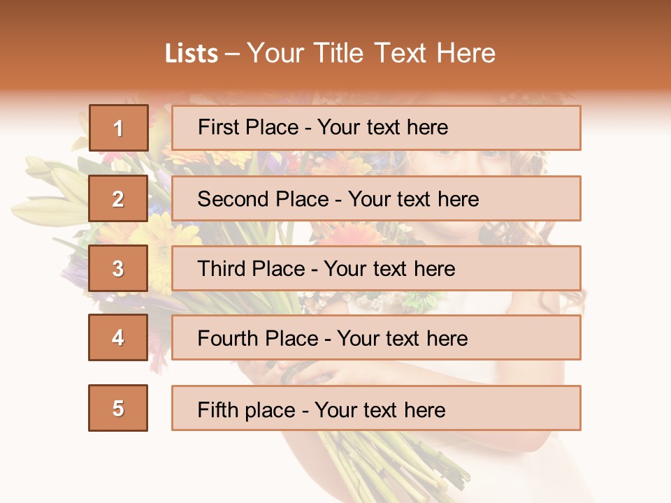 On White Gift Box Face PowerPoint Template