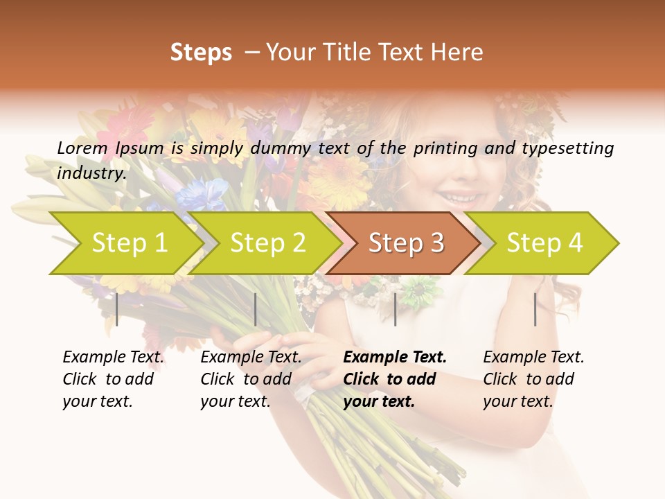 On White Gift Box Face PowerPoint Template