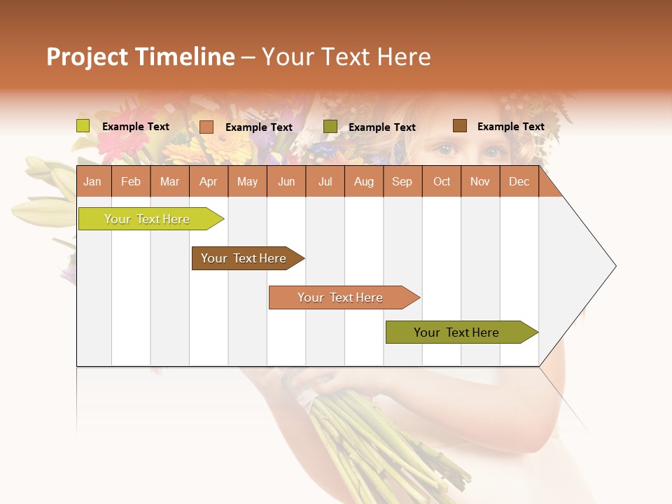 On White Gift Box Face PowerPoint Template