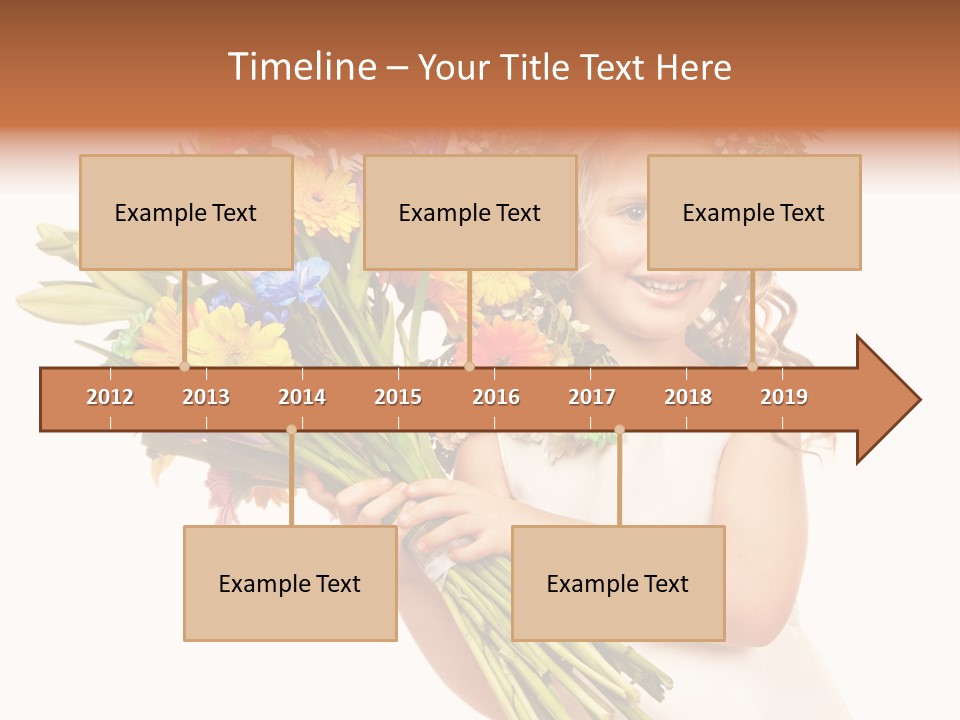 On White Gift Box Face PowerPoint Template