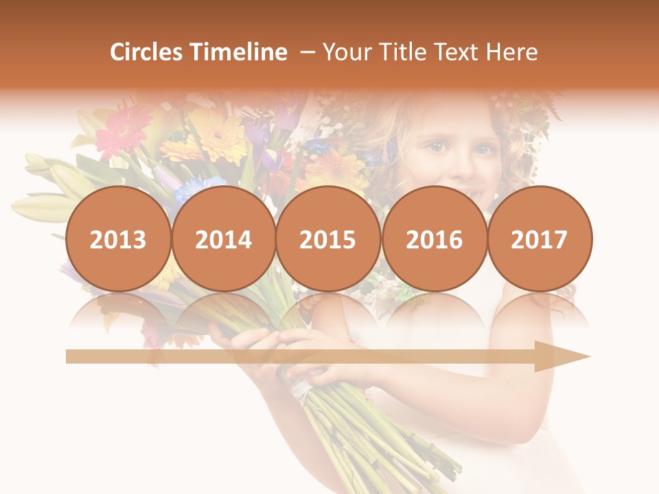 On White Gift Box Face PowerPoint Template