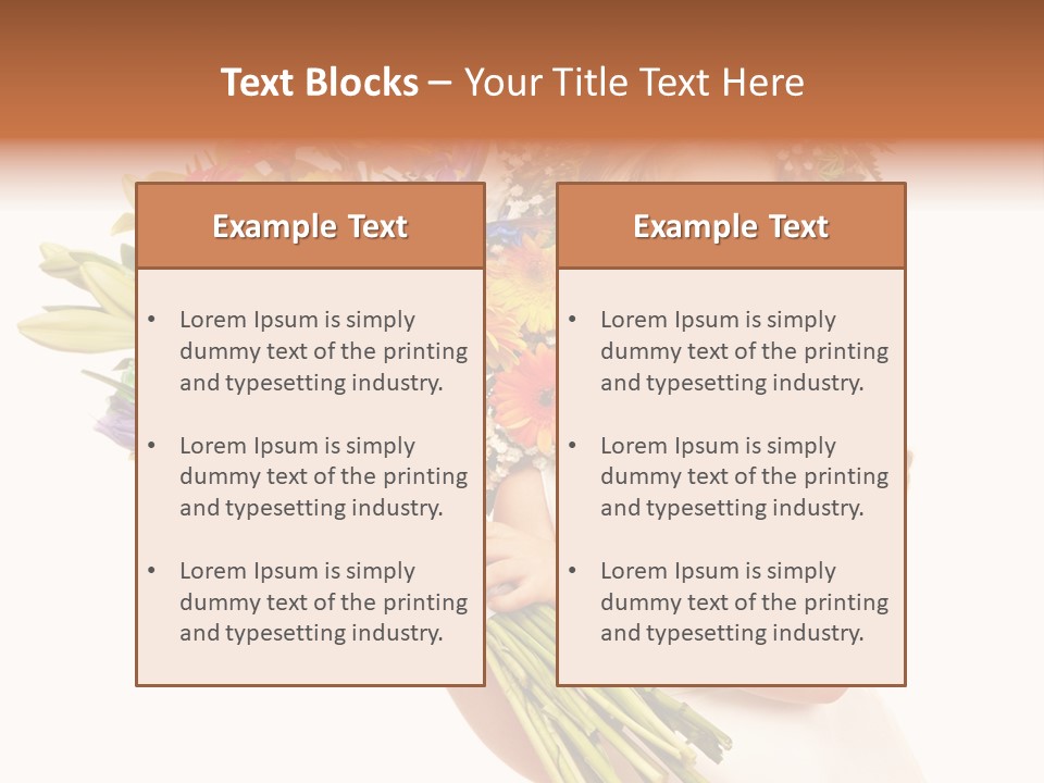 On White Gift Box Face PowerPoint Template