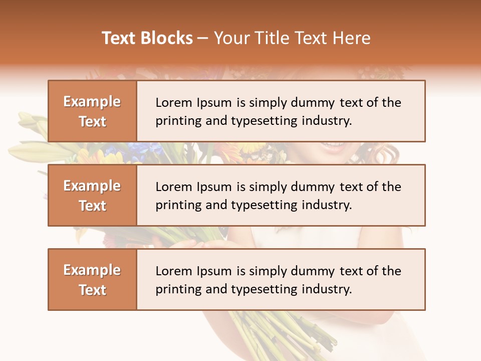 On White Gift Box Face PowerPoint Template