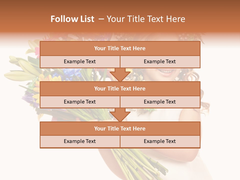 On White Gift Box Face PowerPoint Template