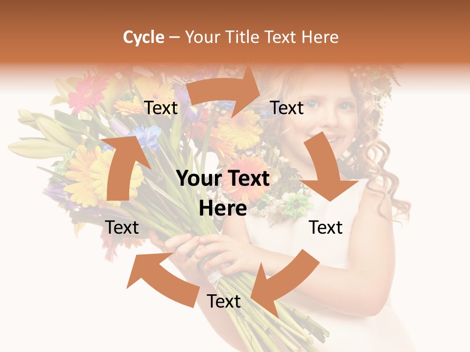 On White Gift Box Face PowerPoint Template