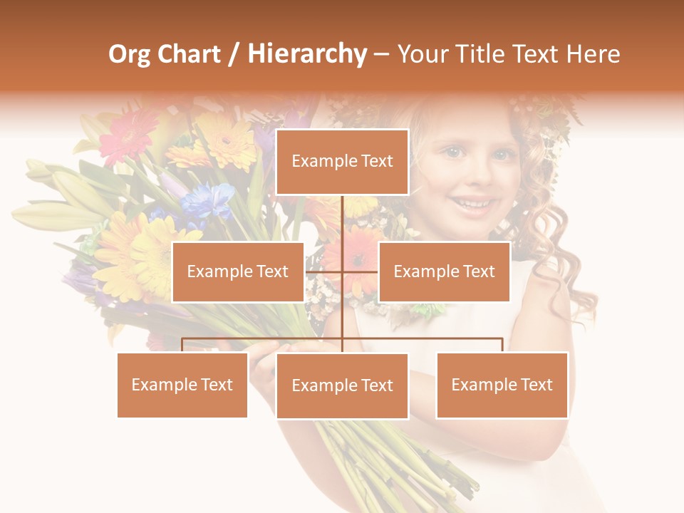 On White Gift Box Face PowerPoint Template