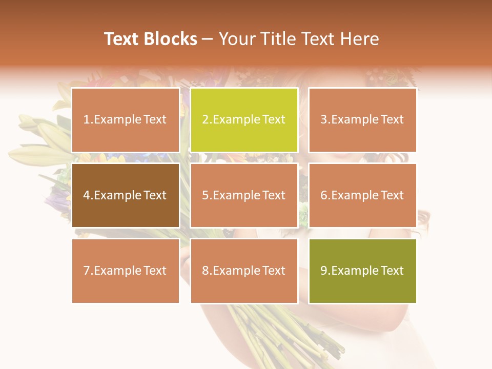 On White Gift Box Face PowerPoint Template