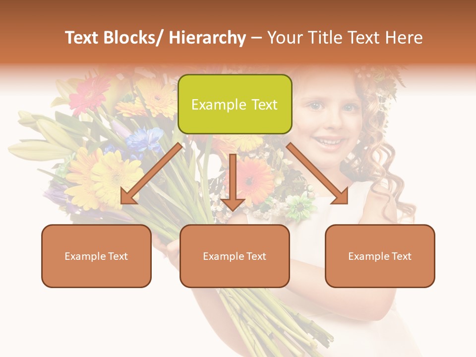 On White Gift Box Face PowerPoint Template