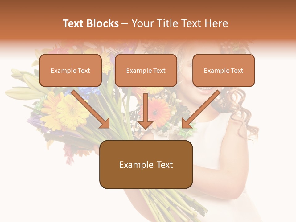 On White Gift Box Face PowerPoint Template