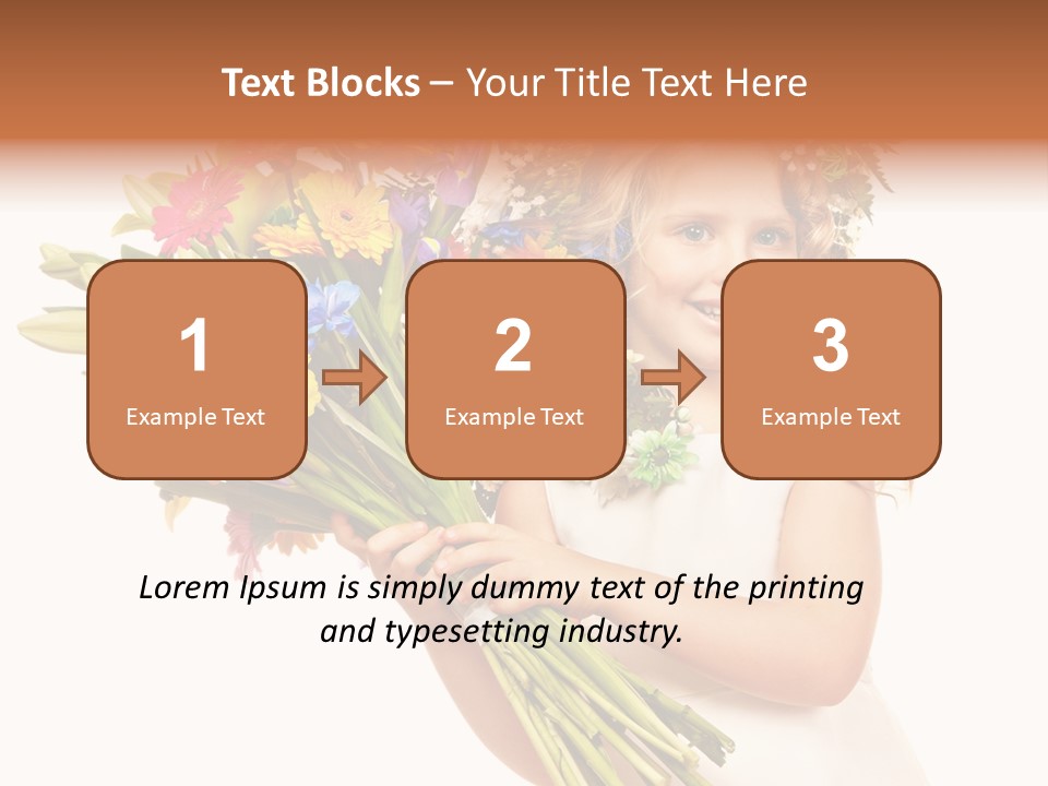 On White Gift Box Face PowerPoint Template