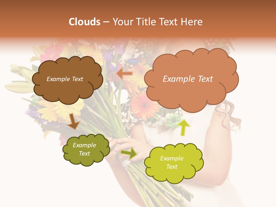 On White Gift Box Face PowerPoint Template