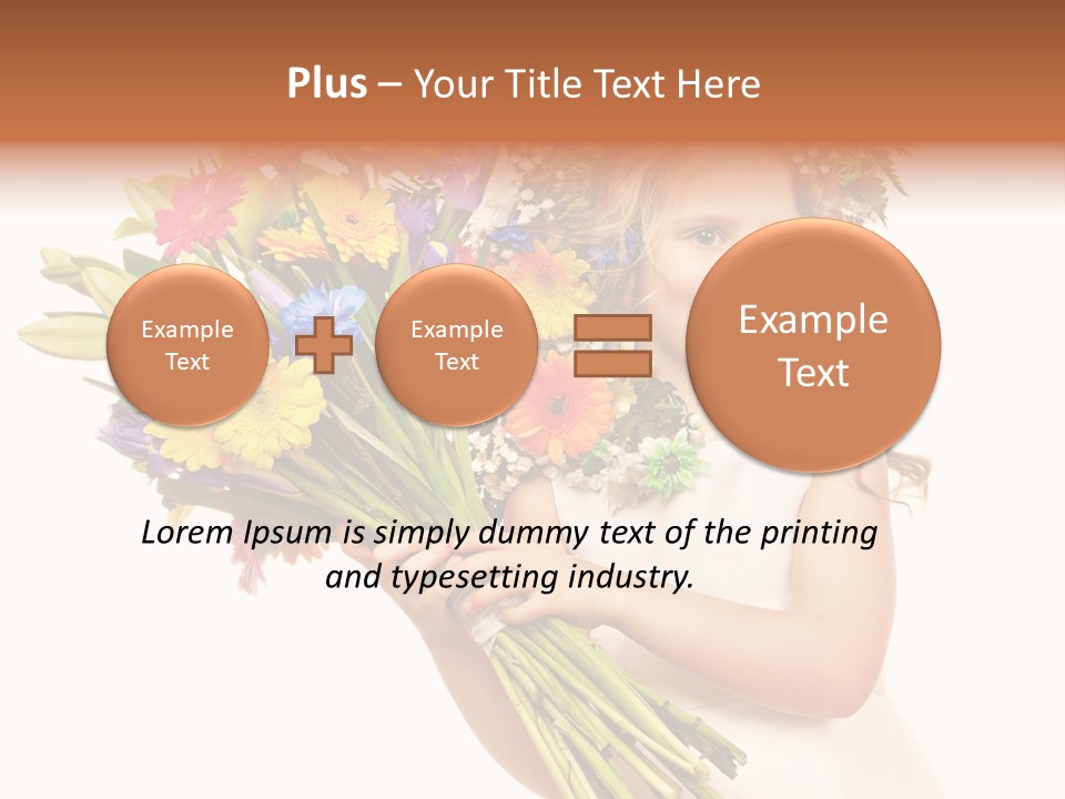 On White Gift Box Face PowerPoint Template