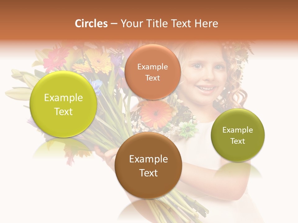 On White Gift Box Face PowerPoint Template