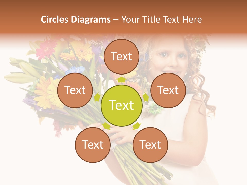 On White Gift Box Face PowerPoint Template