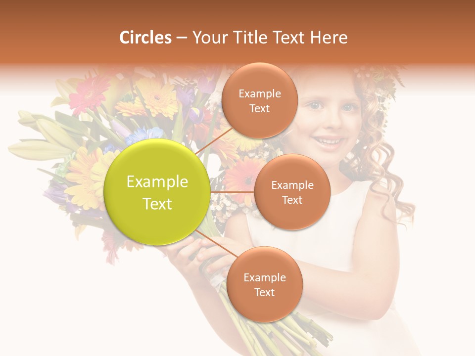 On White Gift Box Face PowerPoint Template