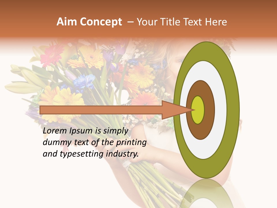 On White Gift Box Face PowerPoint Template