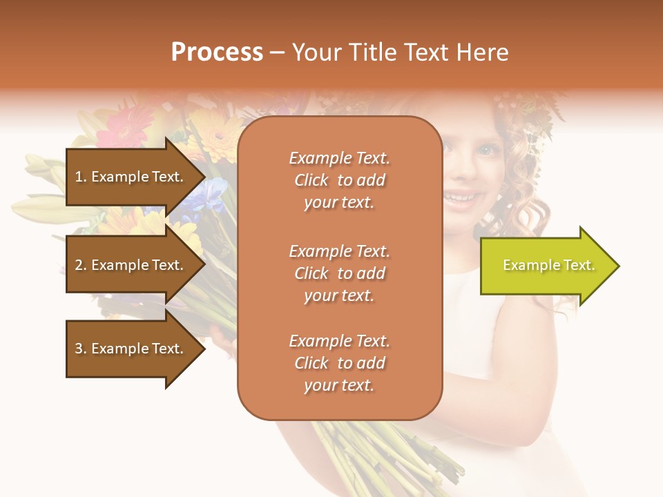 On White Gift Box Face PowerPoint Template