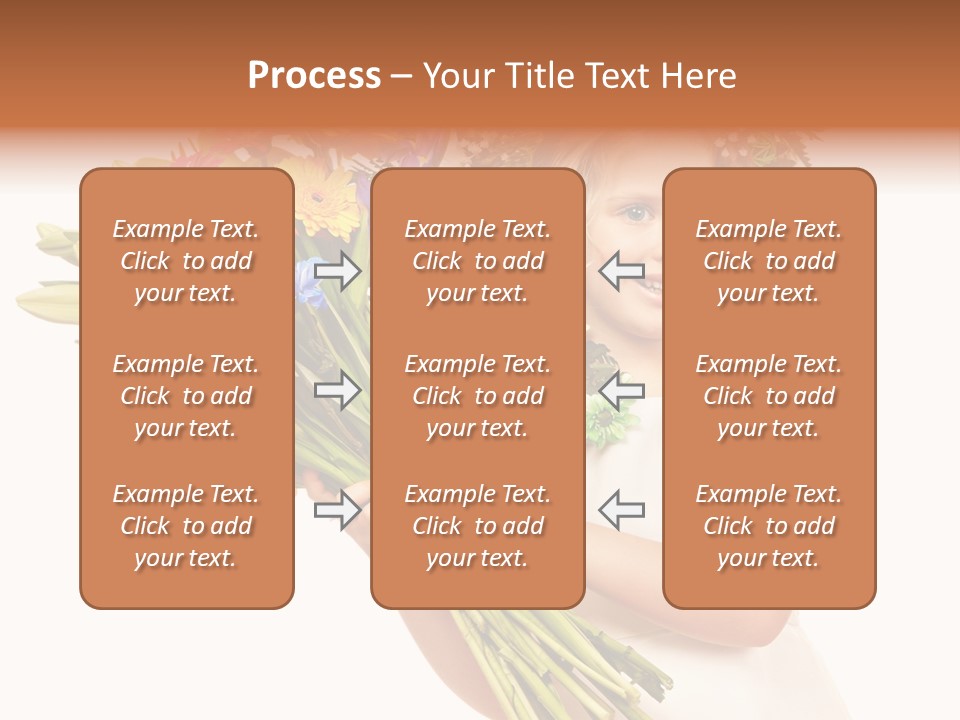 On White Gift Box Face PowerPoint Template