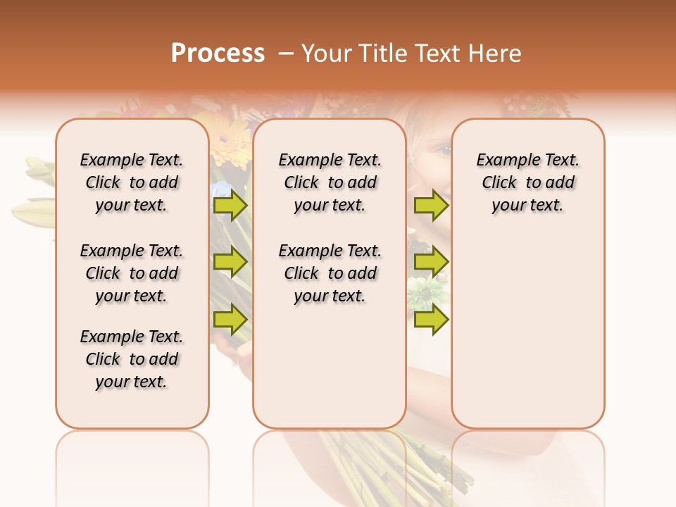 On White Gift Box Face PowerPoint Template
