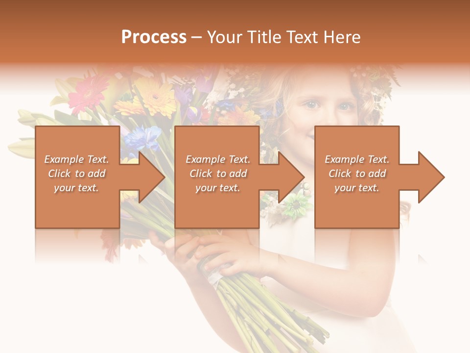 On White Gift Box Face PowerPoint Template