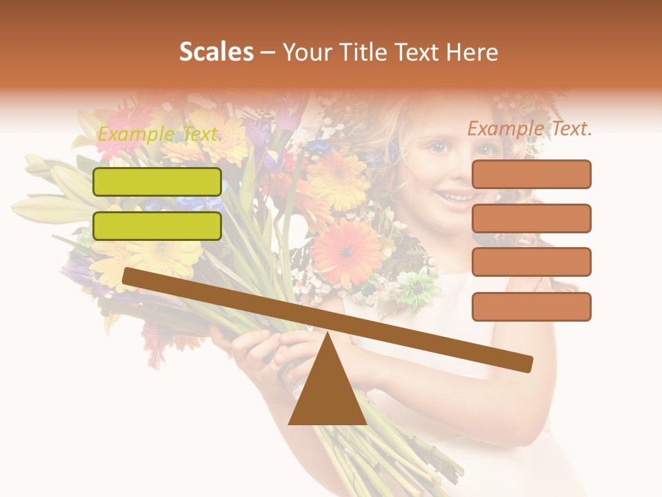 On White Gift Box Face PowerPoint Template