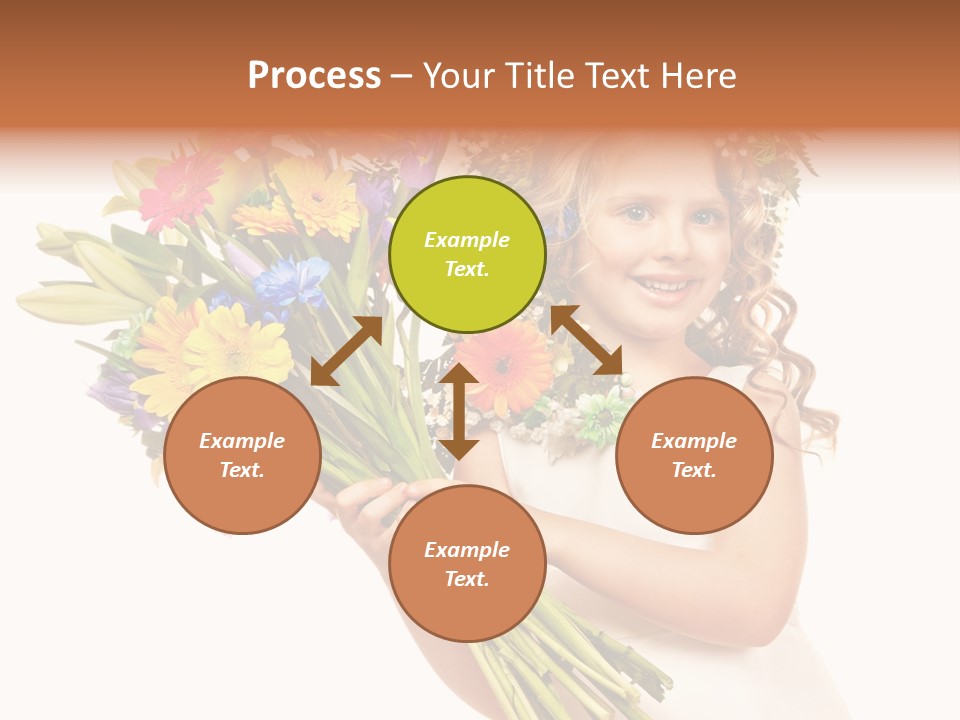 On White Gift Box Face PowerPoint Template