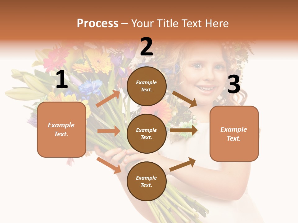 On White Gift Box Face PowerPoint Template