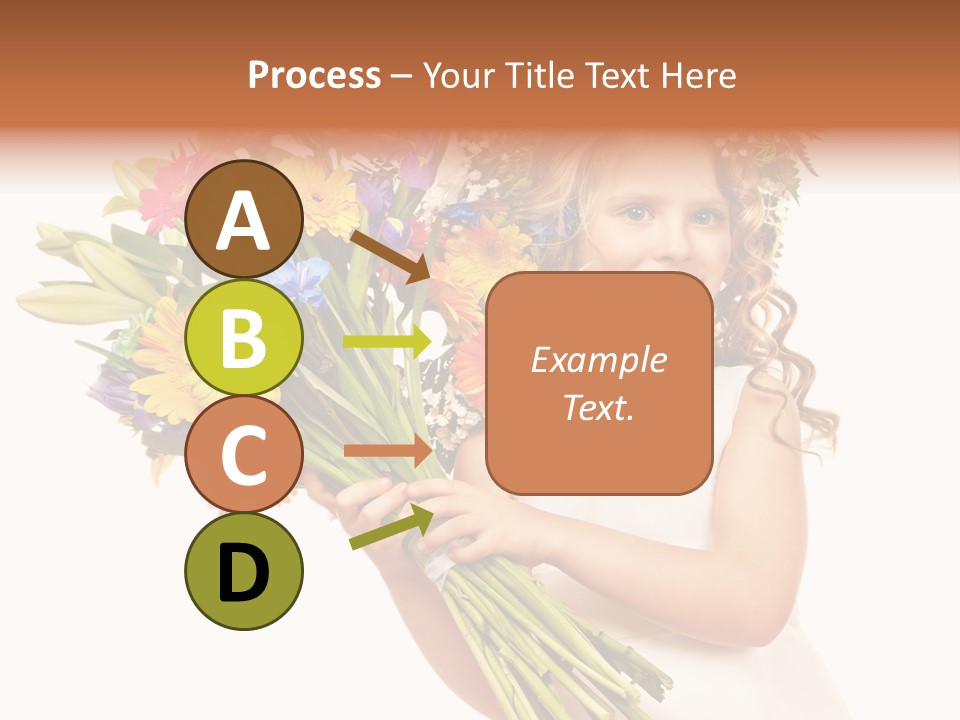 On White Gift Box Face PowerPoint Template