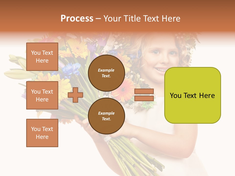 On White Gift Box Face PowerPoint Template