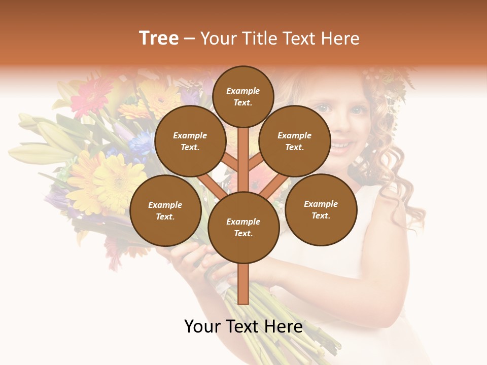 On White Gift Box Face PowerPoint Template