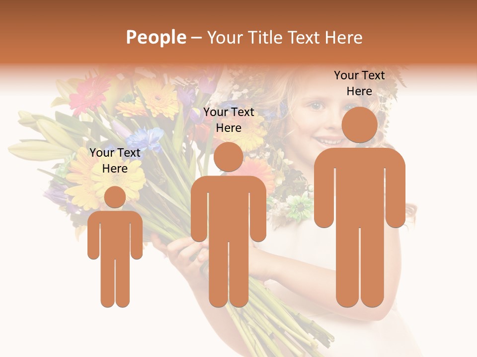 On White Gift Box Face PowerPoint Template