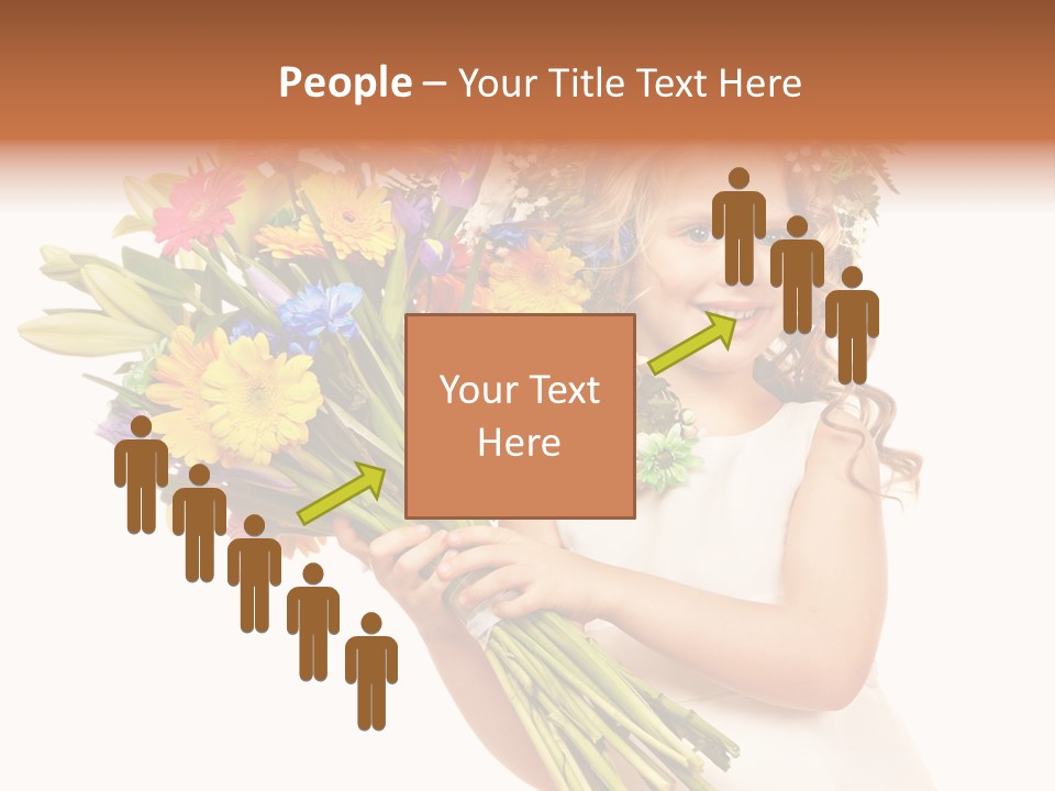 On White Gift Box Face PowerPoint Template