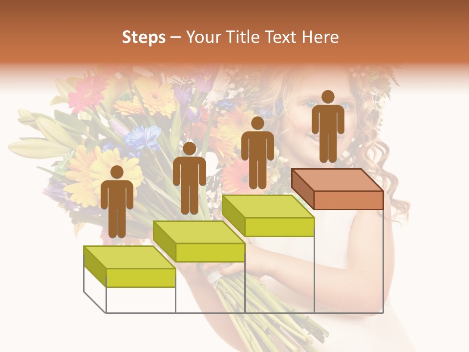 On White Gift Box Face PowerPoint Template