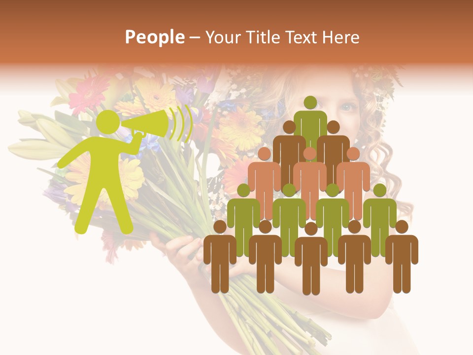 On White Gift Box Face PowerPoint Template