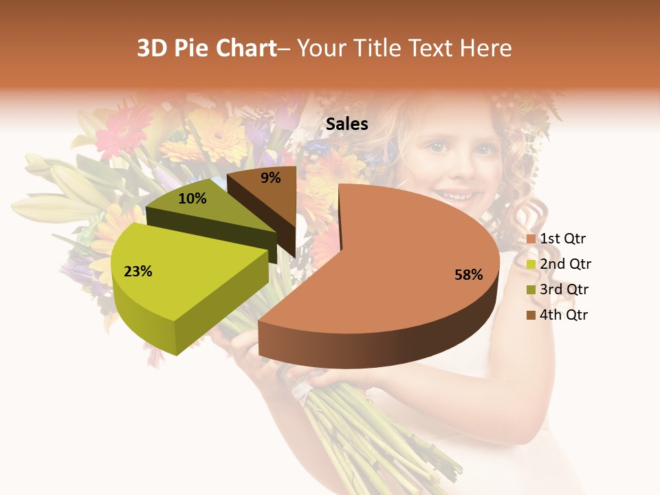 On White Gift Box Face PowerPoint Template