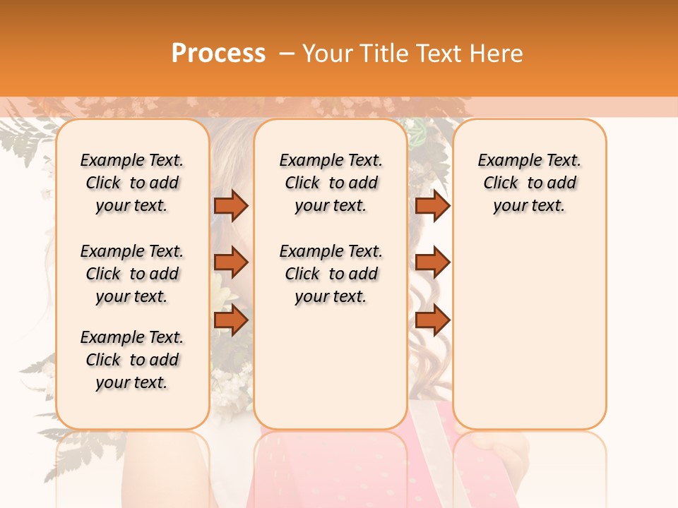 Summer Gerbera Girl PowerPoint Template