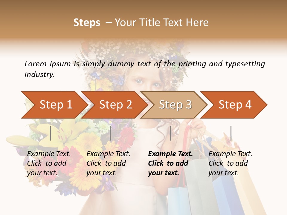 Girl Beautiful Fashion PowerPoint Template