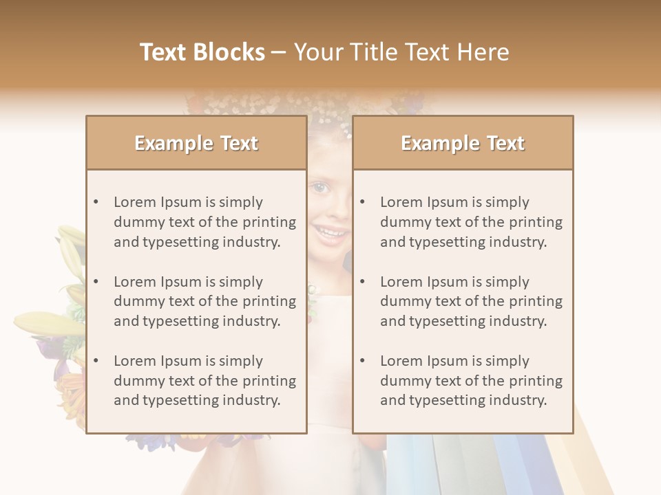 Girl Beautiful Fashion PowerPoint Template