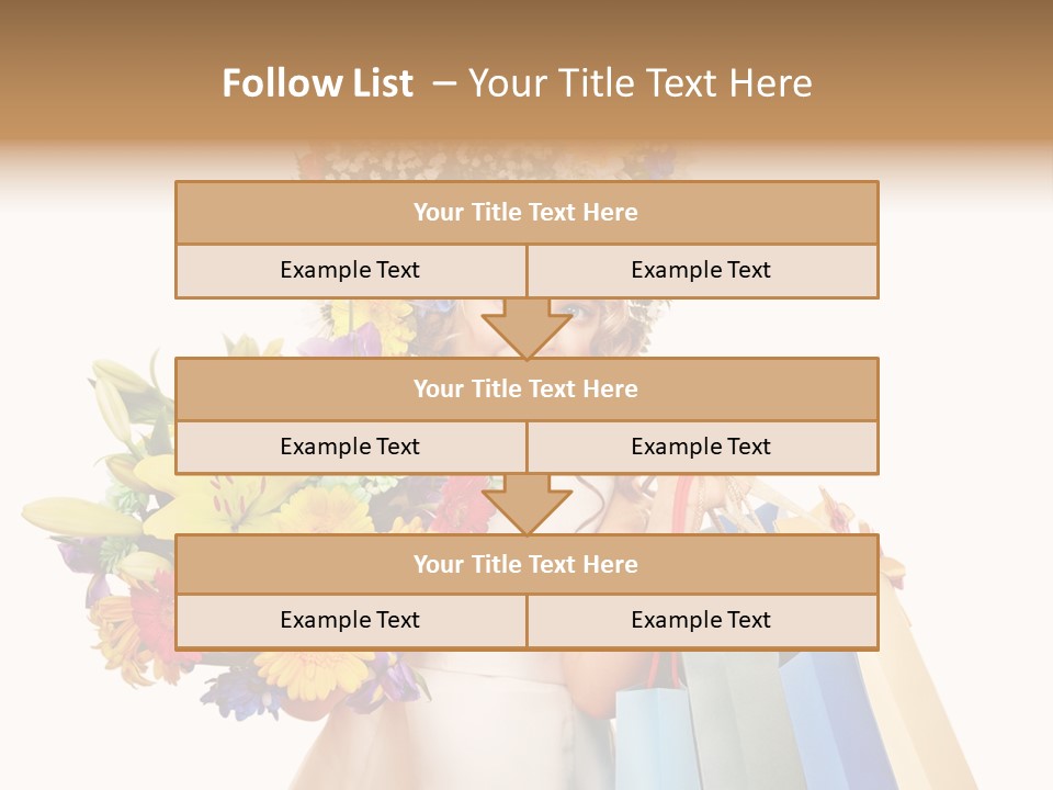 Girl Beautiful Fashion PowerPoint Template