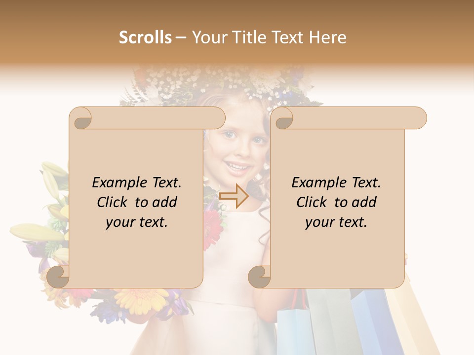 Girl Beautiful Fashion PowerPoint Template