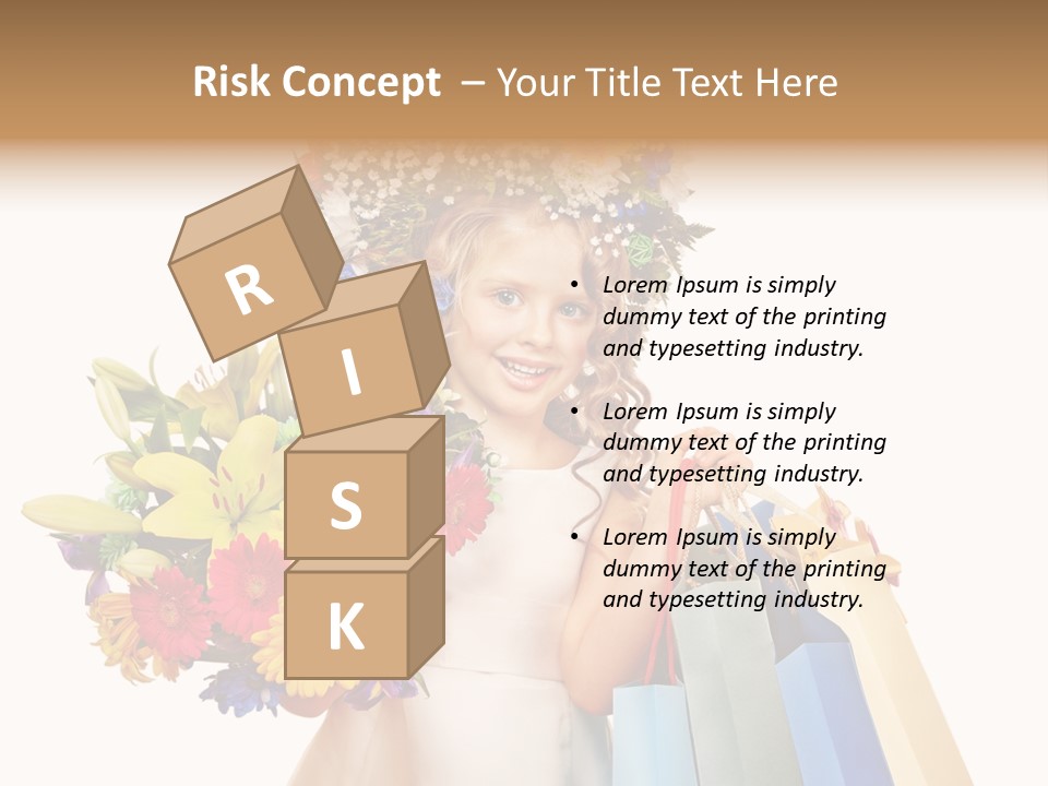 Girl Beautiful Fashion PowerPoint Template