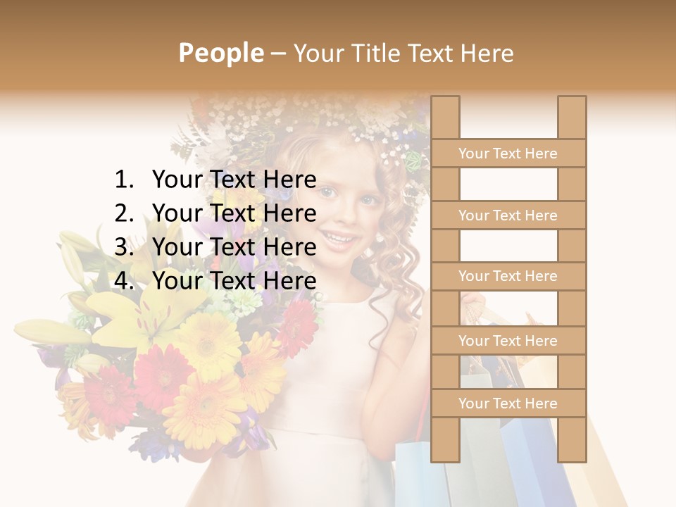 Girl Beautiful Fashion PowerPoint Template