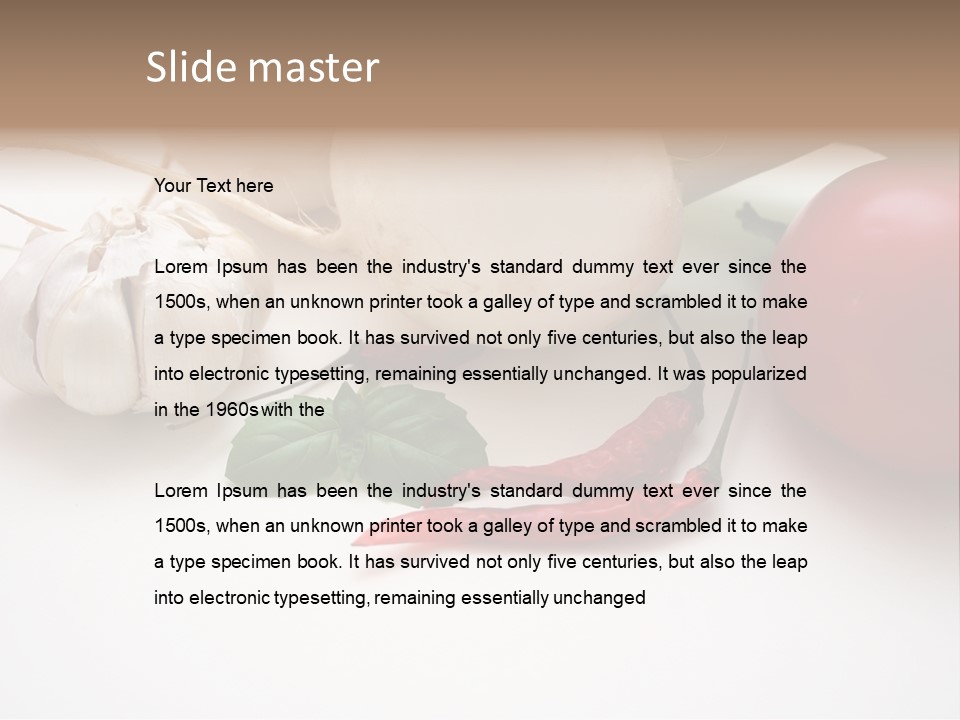 Chilies Basilikum Gew PowerPoint Template