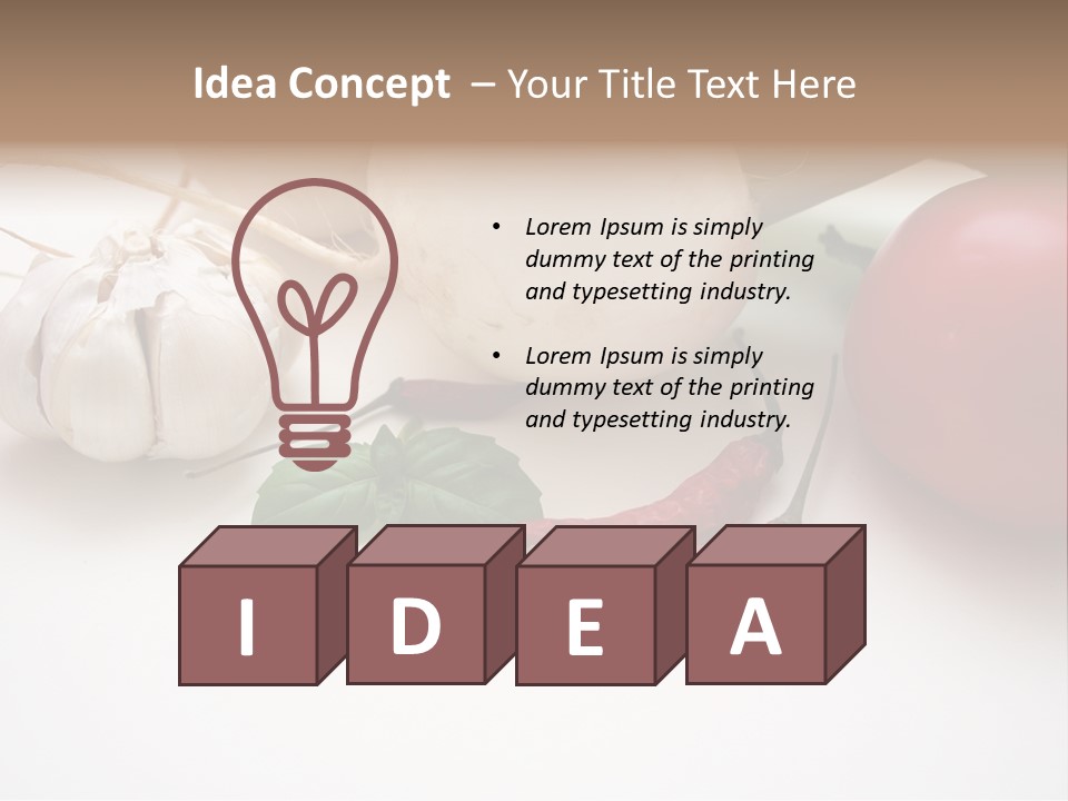 Chilies Basilikum Gew PowerPoint Template